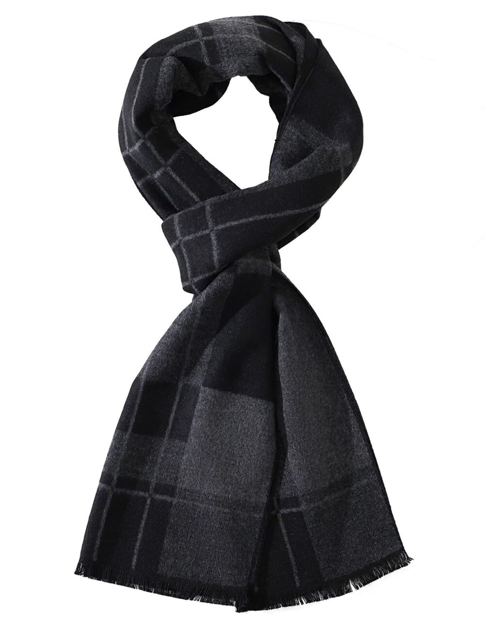 9377 Winter Warm Scarf Premium Cashmere Feel, Luxuriously Soft Long Plaid
